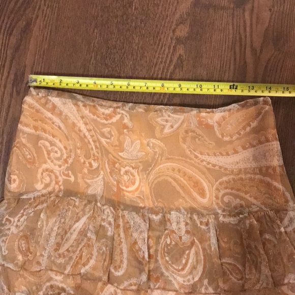 Zara silk tiered paisley skirt - Picture 7 of 11